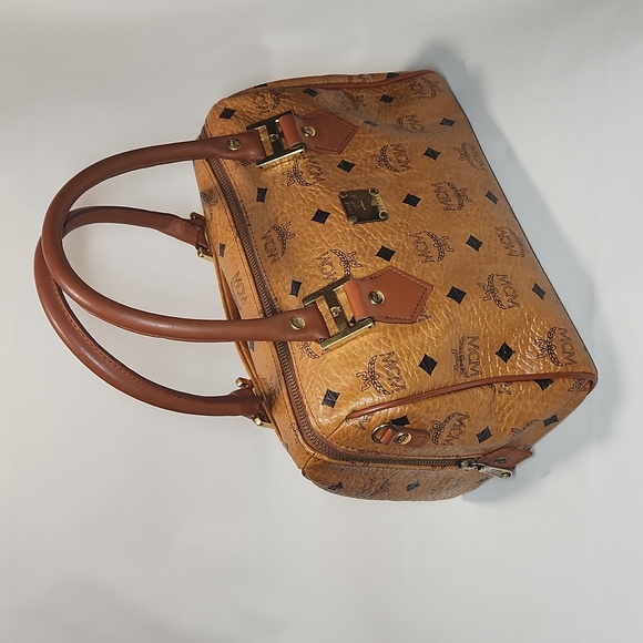 MCM Bags Authentic Mcm Monogram Vintage Speedy Bag Cognac Visetos